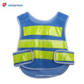 Black Light Weight Breathable Fabric Reflective Mesh Safety Vest Waistcoat With Reflective Stripes